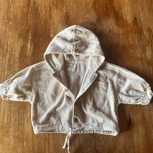 Kids Cozy Comfortable  Hooded Button-Up Jacket
